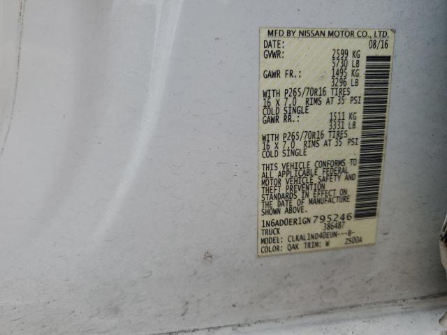 Photo 11 VIN: 1N6AD0ER1GN795246 - NISSAN FRONTIER S 