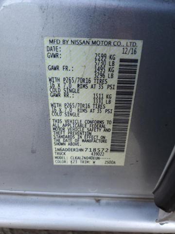 Photo 11 VIN: 1N6AD0ER1HN718572 - NISSAN FRONTIER S 