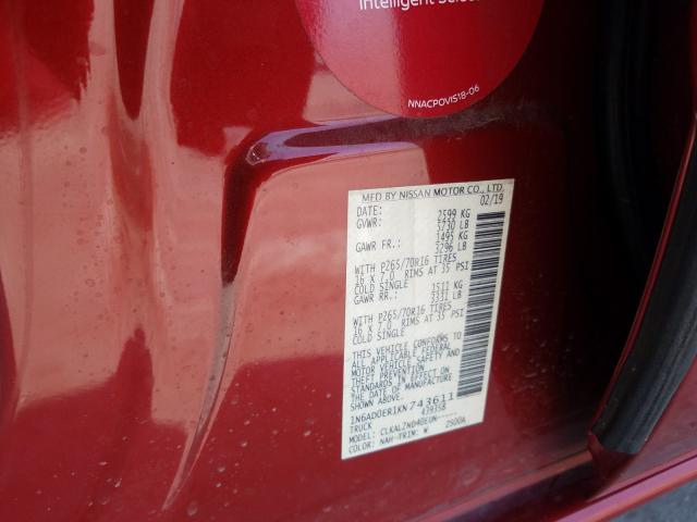 Photo 9 VIN: 1N6AD0ER1KN743611 - NISSAN FRONTIER S 