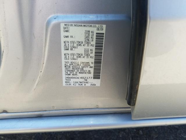 Photo 9 VIN: 1N6AD0ER2AC402177 - NISSAN FRONTIER C 