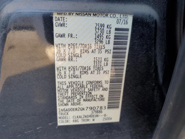 Photo 11 VIN: 1N6AD0ER2GN790783 - NISSAN FRONTIER S 