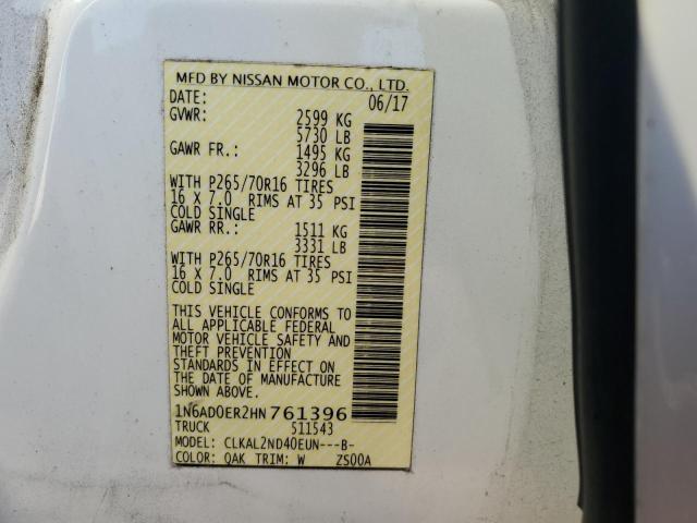 Photo 11 VIN: 1N6AD0ER2HN761396 - NISSAN FRONTIER S 