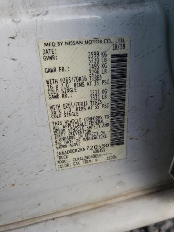 Photo 11 VIN: 1N6AD0ER2KN720550 - NISSAN FRONTIER S 