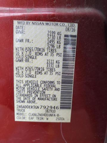 Photo 11 VIN: 1N6AD0ER3GN792946 - NISSAN FRONTIER 