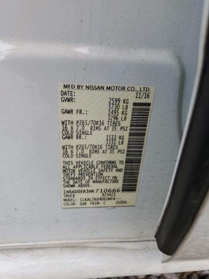 Photo 11 VIN: 1N6AD0ER3HN710666 - NISSAN NAVARA (FRONTIER) 