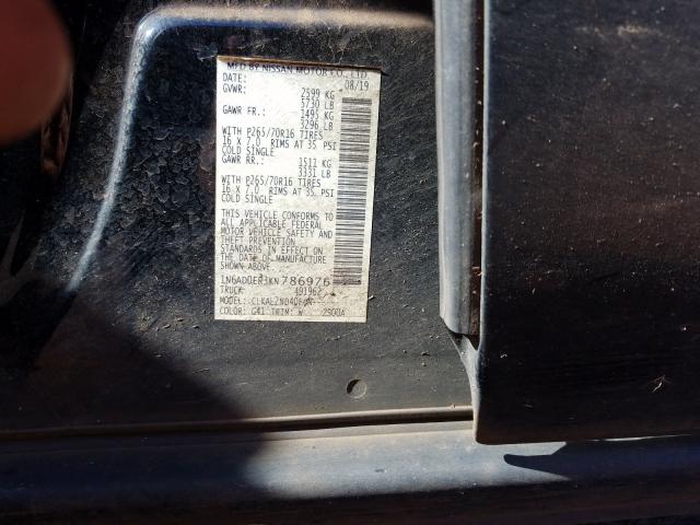 Photo 9 VIN: 1N6AD0ER3KN786976 - NISSAN FRONTIER S 