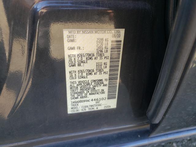 Photo 9 VIN: 1N6AD0ER4AC446102 - NISSAN FRONTIER C 