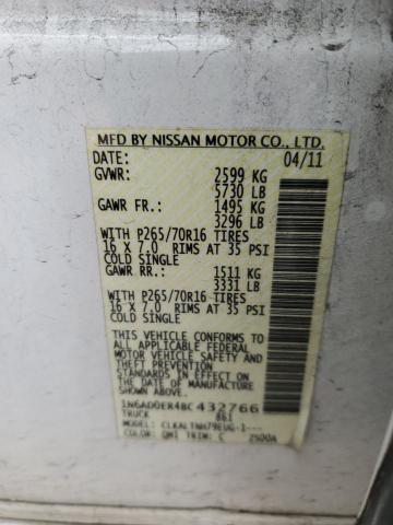 Photo 11 VIN: 1N6AD0ER4BC432766 - NISSAN FRONTIER 