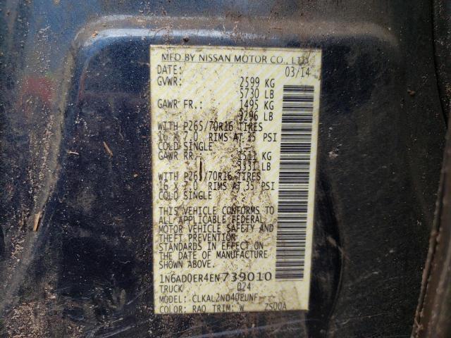 Photo 9 VIN: 1N6AD0ER4EN739010 - NISSAN FRONTIER S 