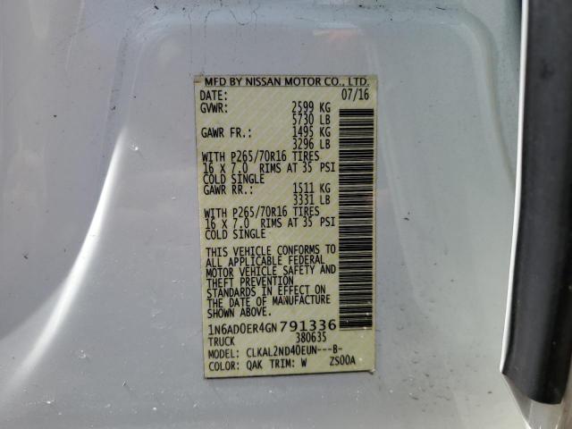 Photo 12 VIN: 1N6AD0ER4GN791336 - NISSAN FRONTIER S 