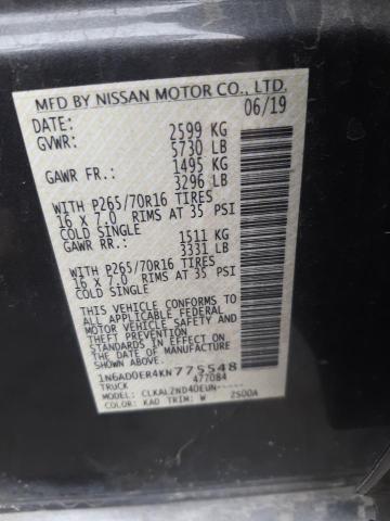 Photo 11 VIN: 1N6AD0ER4KN775548 - NISSAN FRONTIER S 