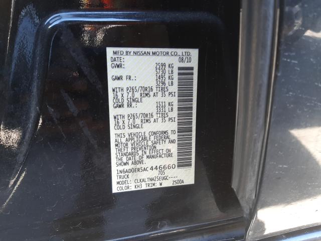 Photo 9 VIN: 1N6AD0ER5AC446660 - NISSAN FRONTIER C 