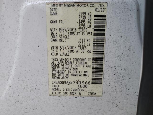 Photo 11 VIN: 1N6AD0ER5KN741568 - NISSAN FRONTIER 