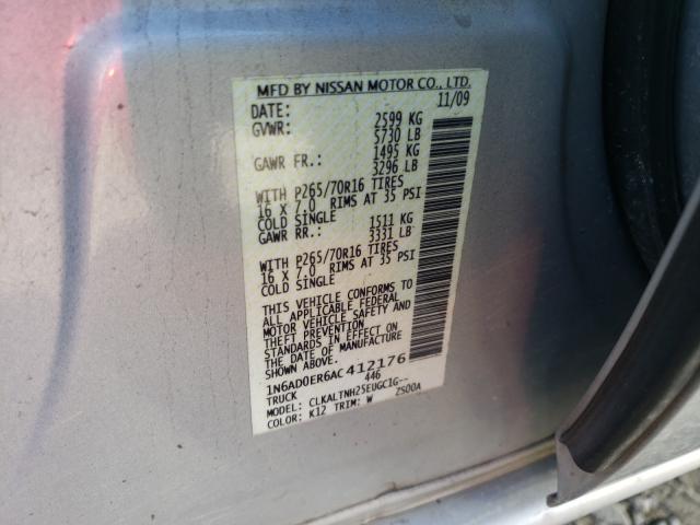 Photo 9 VIN: 1N6AD0ER6AC412176 - NISSAN FRONTIER C 