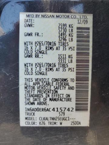 Photo 12 VIN: 1N6AD0ER6AC415742 - NISSAN FRONTIER C 