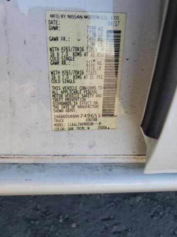 Photo 12 VIN: 1N6AD0ER6HN749655 - NISSAN FRONTIER S 