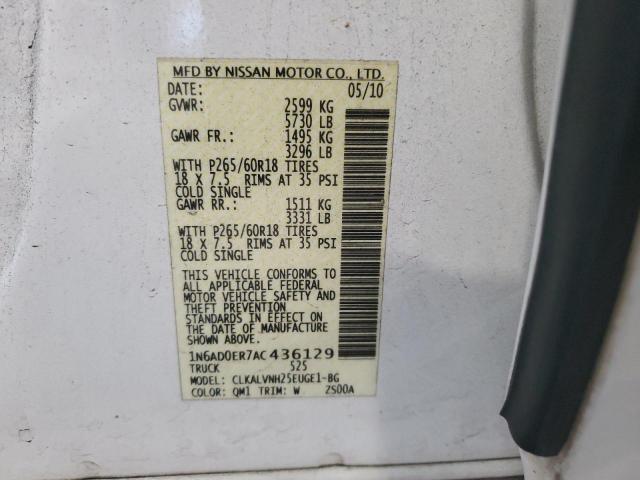 Photo 11 VIN: 1N6AD0ER7AC436129 - NISSAN FRONTIER C 