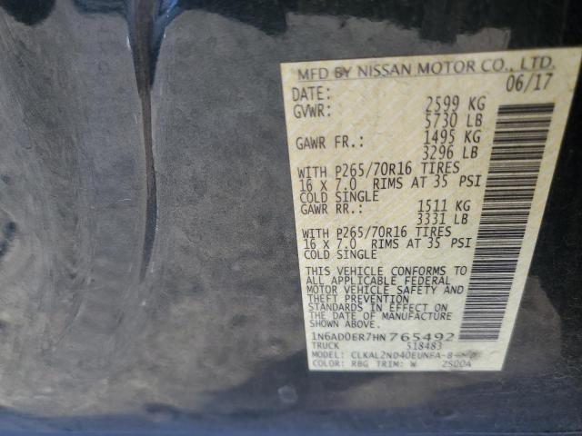 Photo 11 VIN: 1N6AD0ER7HN765492 - NISSAN FRONTIER 