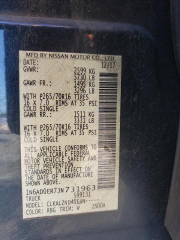 Photo 11 VIN: 1N6AD0ER7JN731963 - NISSAN FRONTIER 