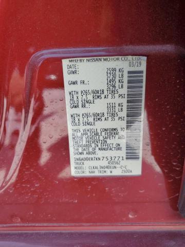 Photo 12 VIN: 1N6AD0ER7KN753771 - NISSAN FRONTIER S 