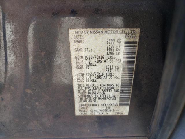 Photo 11 VIN: 1N6AD0ER8CC404938 - NISSAN FRONTIER S 