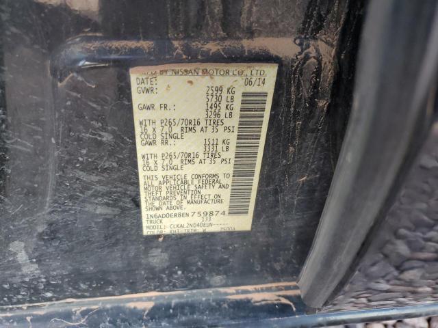 Photo 11 VIN: 1N6AD0ER8EN759874 - NISSAN FRONTIER S 