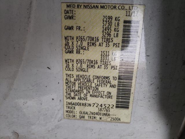 Photo 11 VIN: 1N6AD0ER8JN724522 - NISSAN FRONTIER 