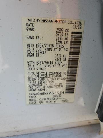 Photo 11 VIN: 1N6AD0ER8KN767534 - NISSAN FRONTIER 