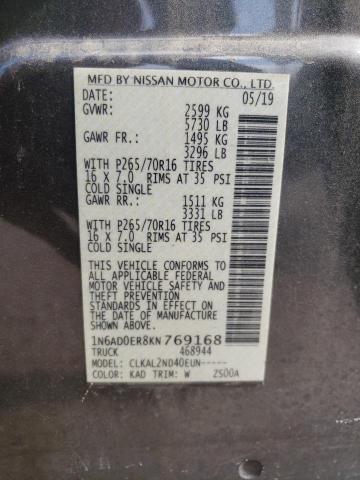 Photo 11 VIN: 1N6AD0ER8KN769168 - NISSAN FRONTIER S 