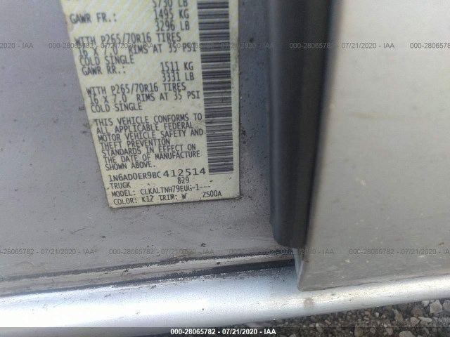 Photo 8 VIN: 1N6AD0ER9BC412514 - NISSAN FRONTIER 