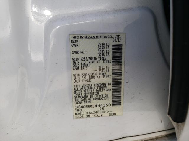 Photo 9 VIN: 1N6AD0ER9CC444350 - NISSAN FRONTIER S 