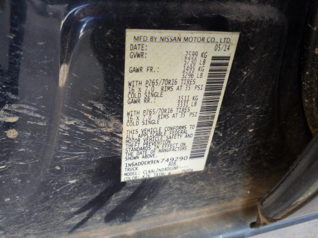 Photo 9 VIN: 1N6AD0ER9EN749290 - NISSAN FRONTIER S 