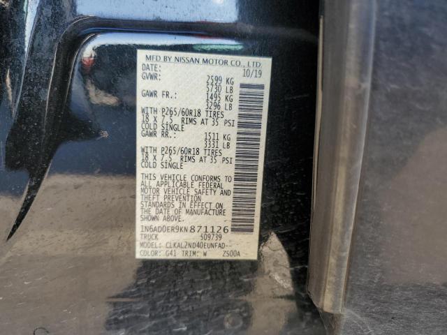 Photo 11 VIN: 1N6AD0ER9KN871126 - NISSAN FRONTIER S 