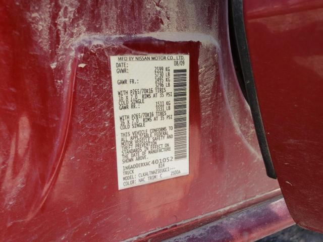 Photo 12 VIN: 1N6AD0ERXAC401052 - NISSAN FRONTIER C 