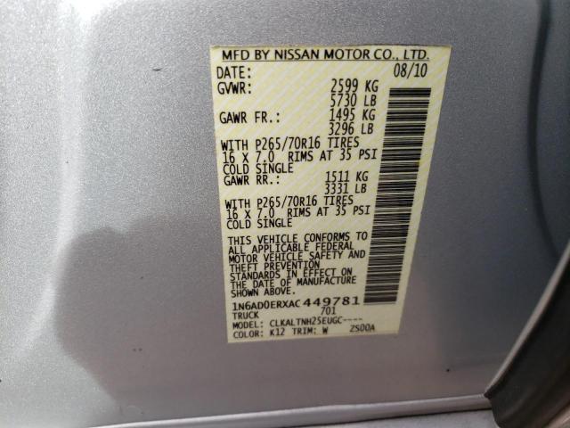 Photo 12 VIN: 1N6AD0ERXAC449781 - NISSAN FRONTIER C 