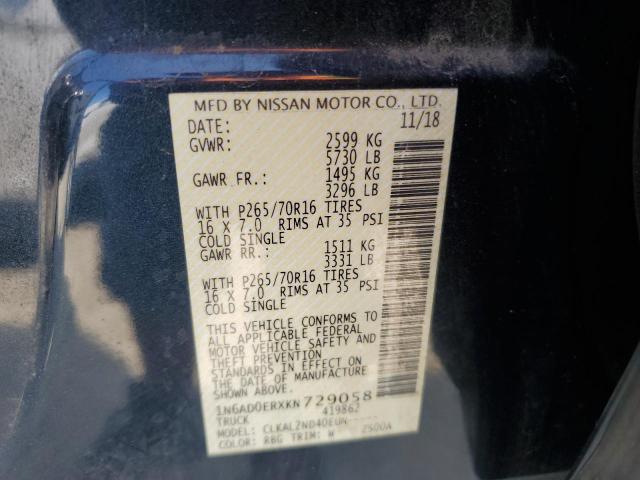 Photo 12 VIN: 1N6AD0ERXKN729058 - NISSAN FRONTIER S 