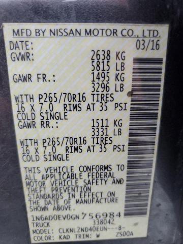 Photo 11 VIN: 1N6AD0EV0GN756984 - NISSAN FRONTIER S 