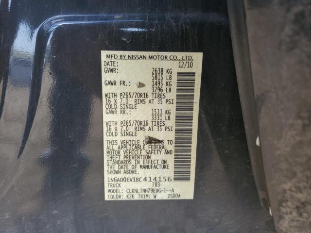 Photo 11 VIN: 1N6AD0EV1BC414156 - NISSAN FRONTIER S 