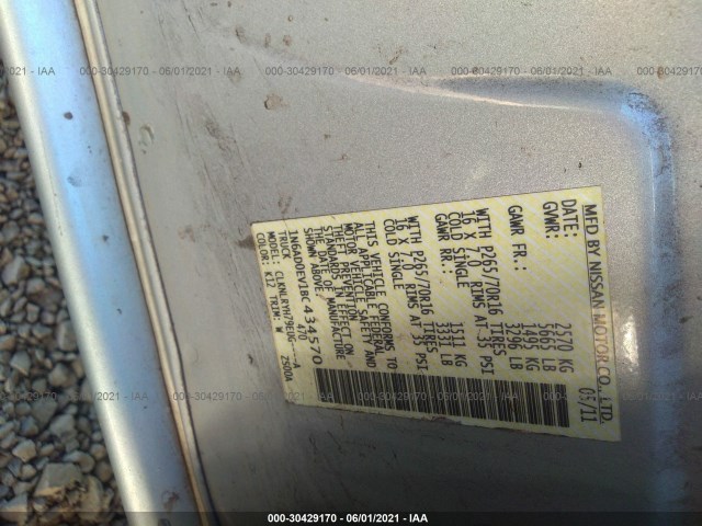 Photo 8 VIN: 1N6AD0EV1BC434570 - NISSAN FRONTIER 