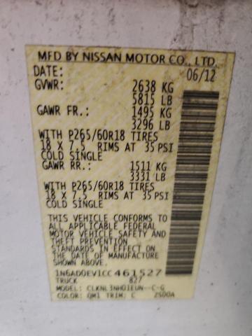 Photo 11 VIN: 1N6AD0EV1CC461527 - NISSAN FRONTIER S 