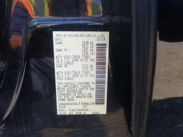 Photo 9 VIN: 1N6AD0EV1EN738619 - NISSAN FRONTIER S 