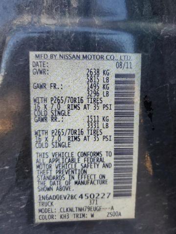 Photo 12 VIN: 1N6AD0EV2BC450227 - NISSAN FRONTIER S 