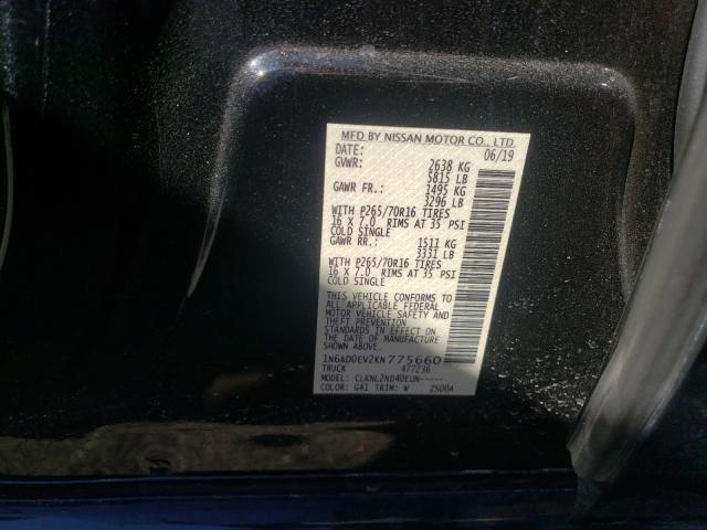 Photo 9 VIN: 1N6AD0EV2KN775660 - NISSAN FRONTIER S 