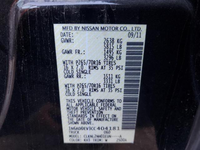 Photo 12 VIN: 1N6AD0EV3CC404181 - NISSAN FRONTIER S 