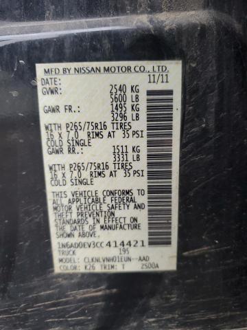 Photo 11 VIN: 1N6AD0EV3CC414421 - NISSAN FRONTIER S 