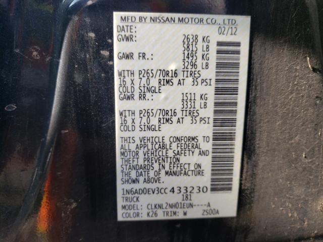 Photo 9 VIN: 1N6AD0EV3CC433230 - NISSAN FRONTIER S 