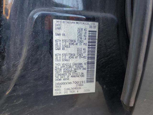 Photo 11 VIN: 1N6AD0EV3KN700191 - NISSAN FRONTIER S 