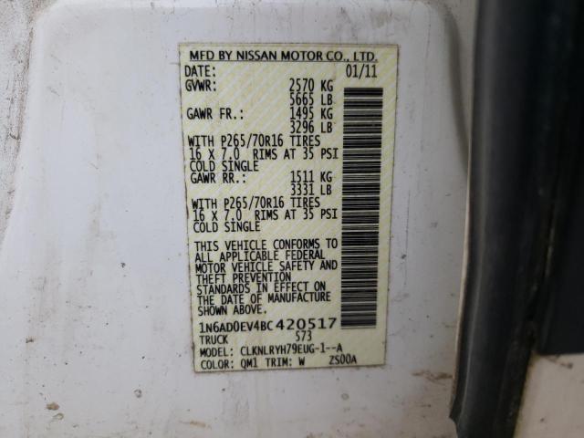 Photo 11 VIN: 1N6AD0EV4BC420517 - NISSAN FRONTIER 