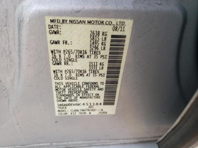 Photo 12 VIN: 1N6AD0EV4BC451184 - NISSAN FRONTIER S 