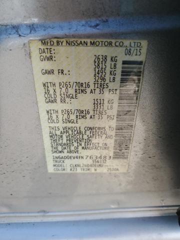 Photo 11 VIN: 1N6AD0EV4FN763483 - NISSAN FRONTIER 